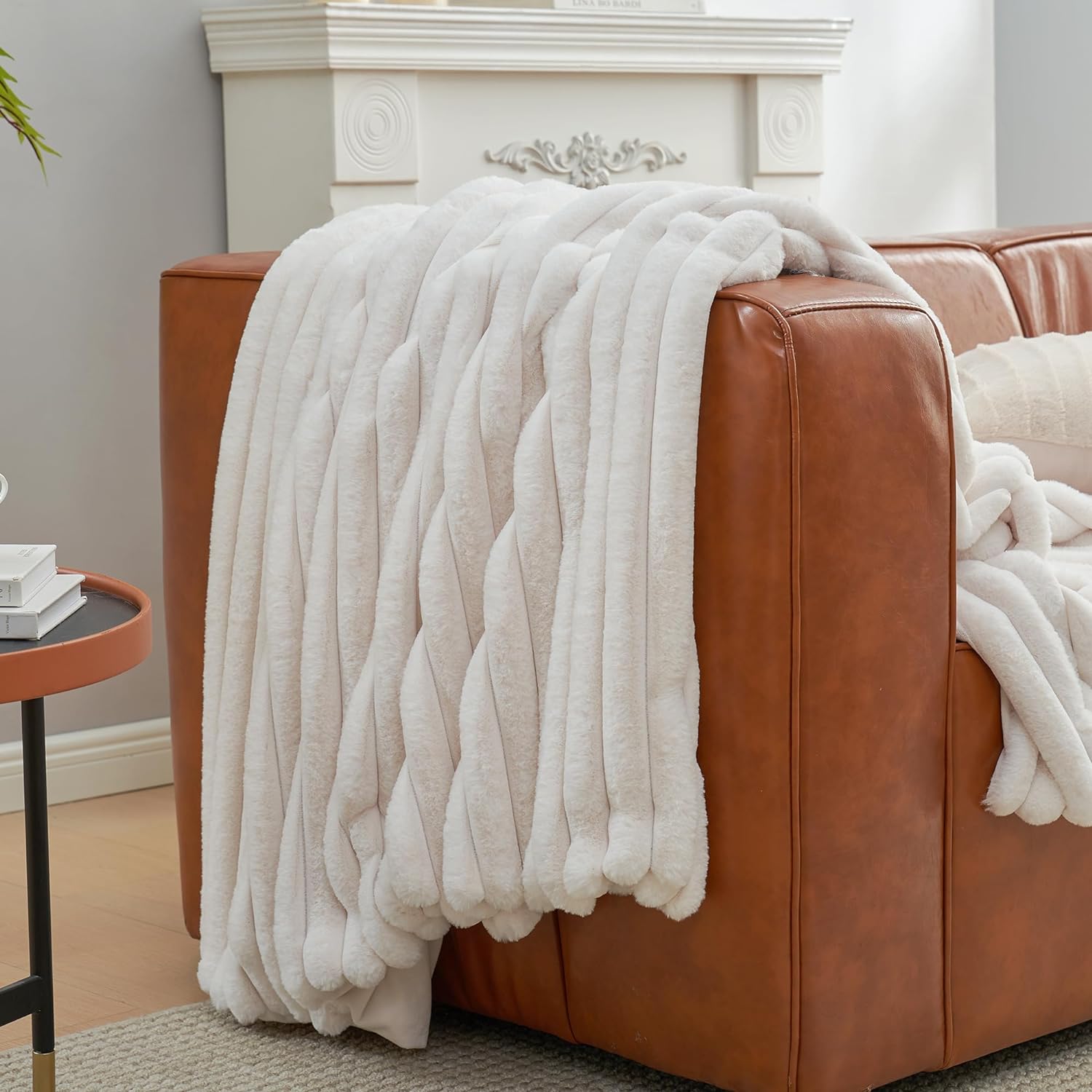 Beige Throw Pillow — 55" - View 4