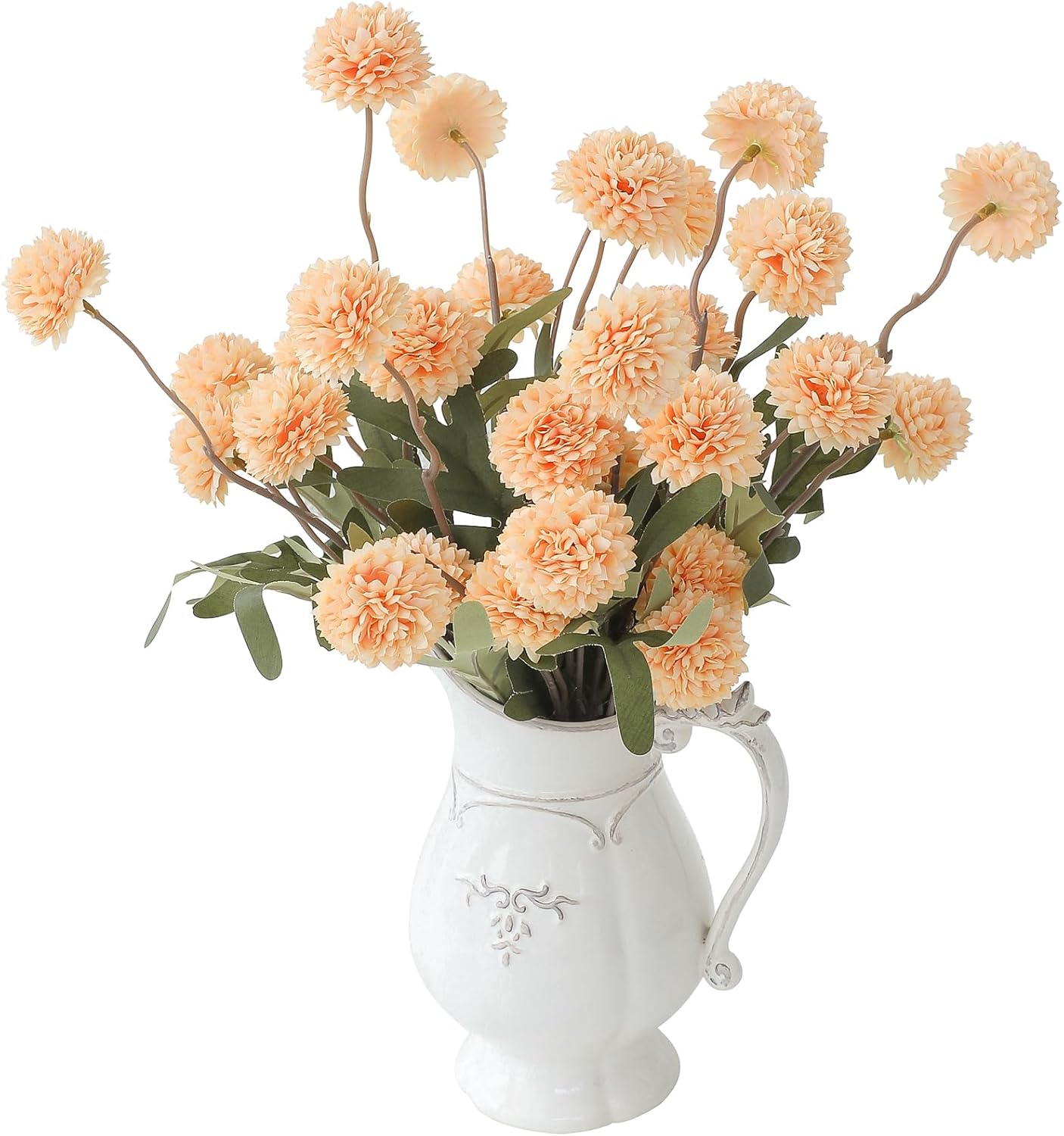 Beige Artificial Flowers — Apricot Peach