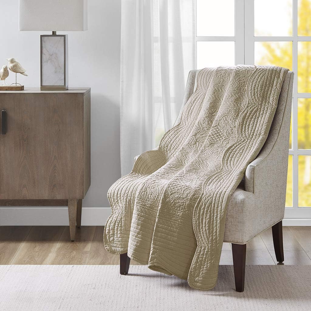 Luxe Beige Throw Pillow — 72" — 60"x72"