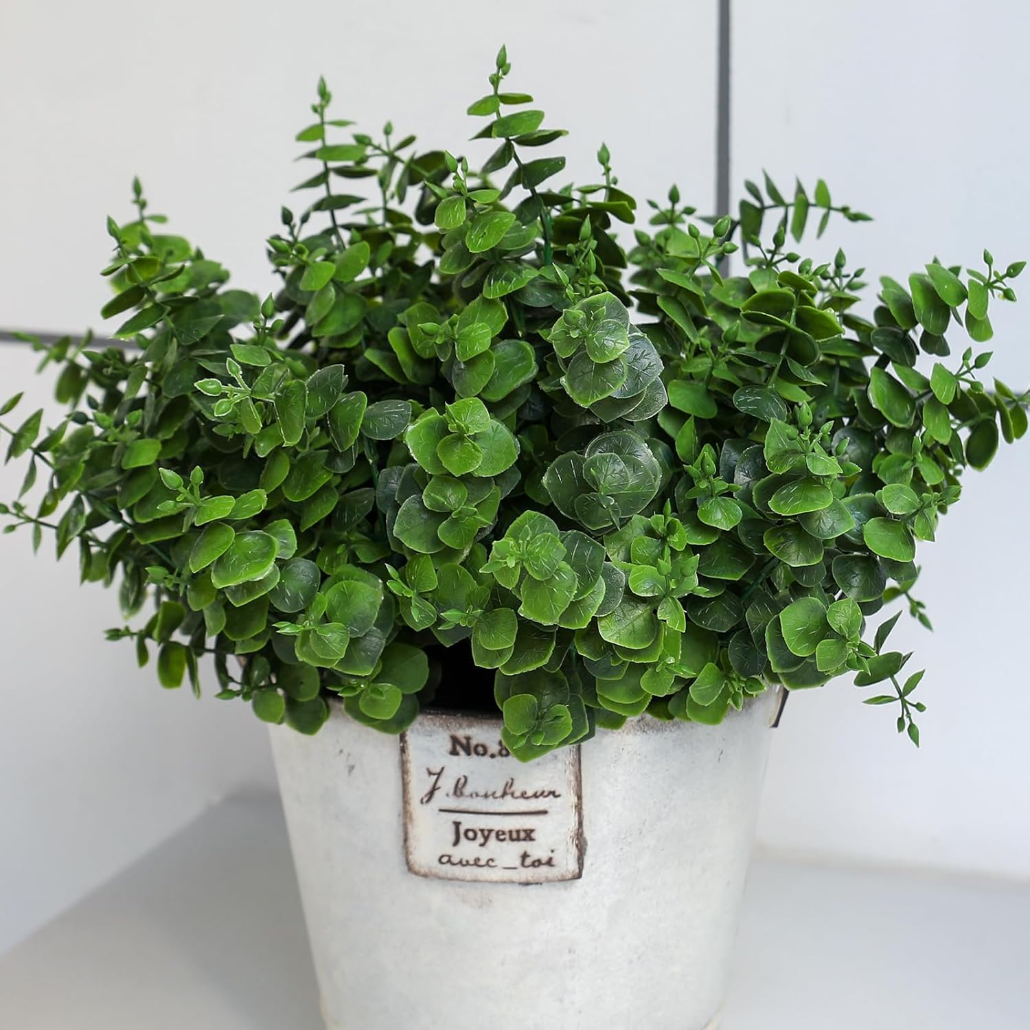Green Faux Plant — Green Leaves