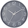 Battery Operated Luxe Black Wall Clock — 10" — 10 inch