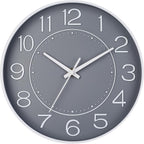 Battery Operated Luxe Black Wall Clock — 10" — 10 inch