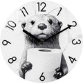 Modern Black Wall Decor — 12" — 12" Black & White