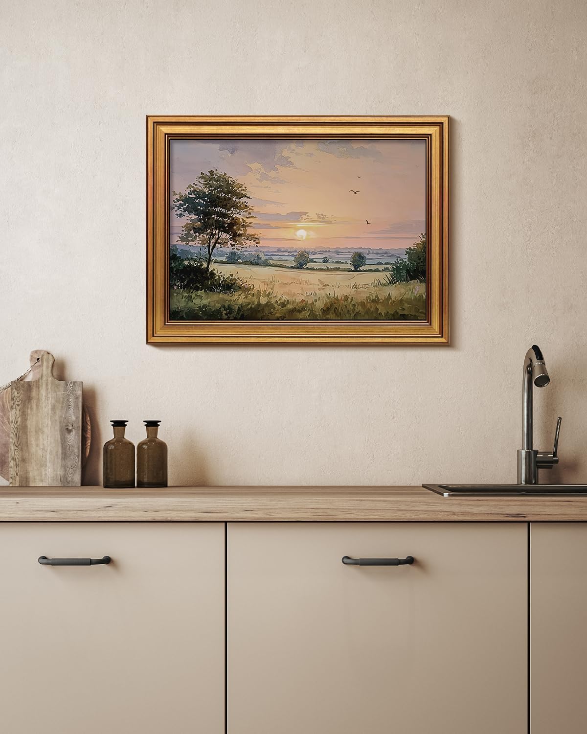 Framed Farmhouse Blue Wall Art — 16" - View 4