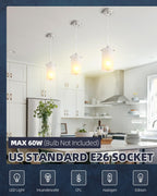 Adjustable Modern Black Chandelier — 1-Light - View 5