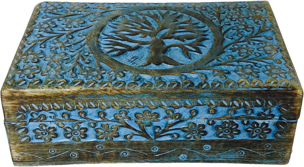 Hand-Carved Wood Home Decor — 5" - View 3