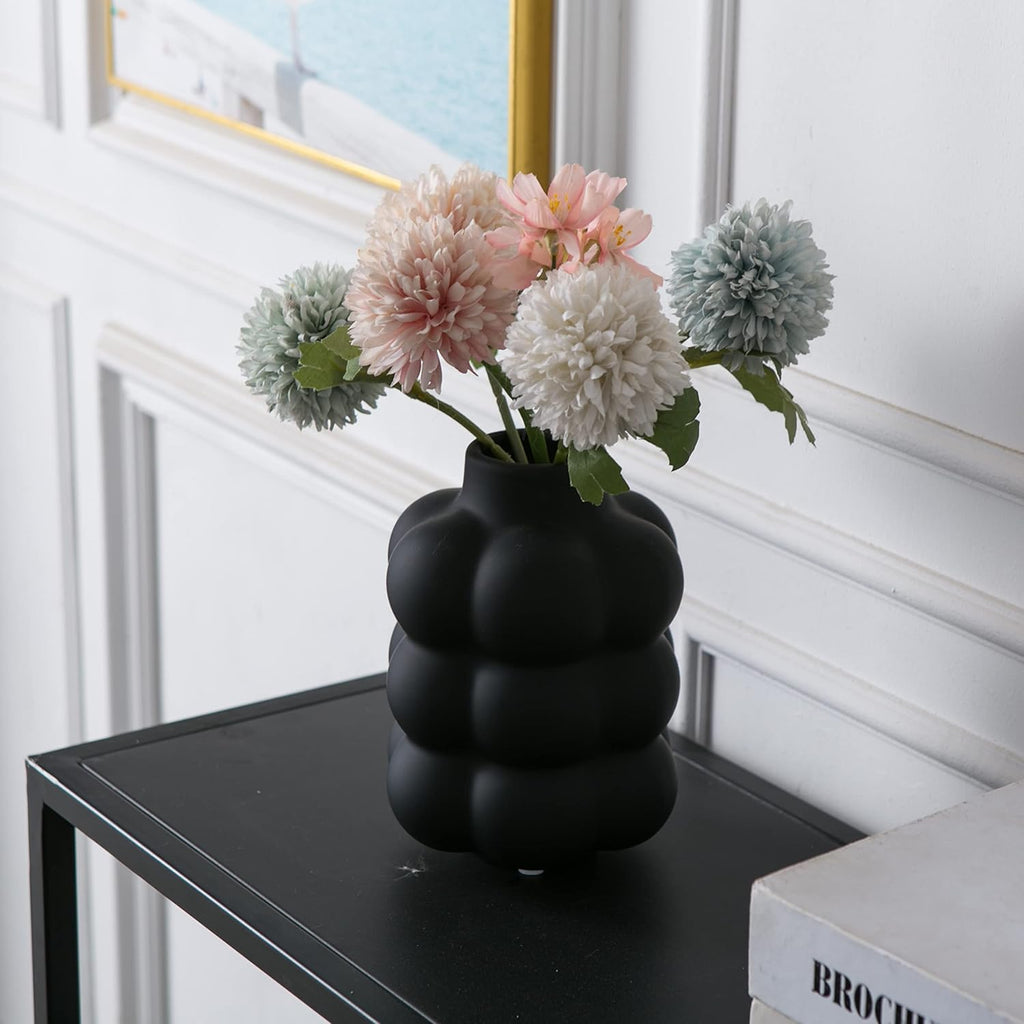Boho Black Flower Vase — 6.7" - View 2