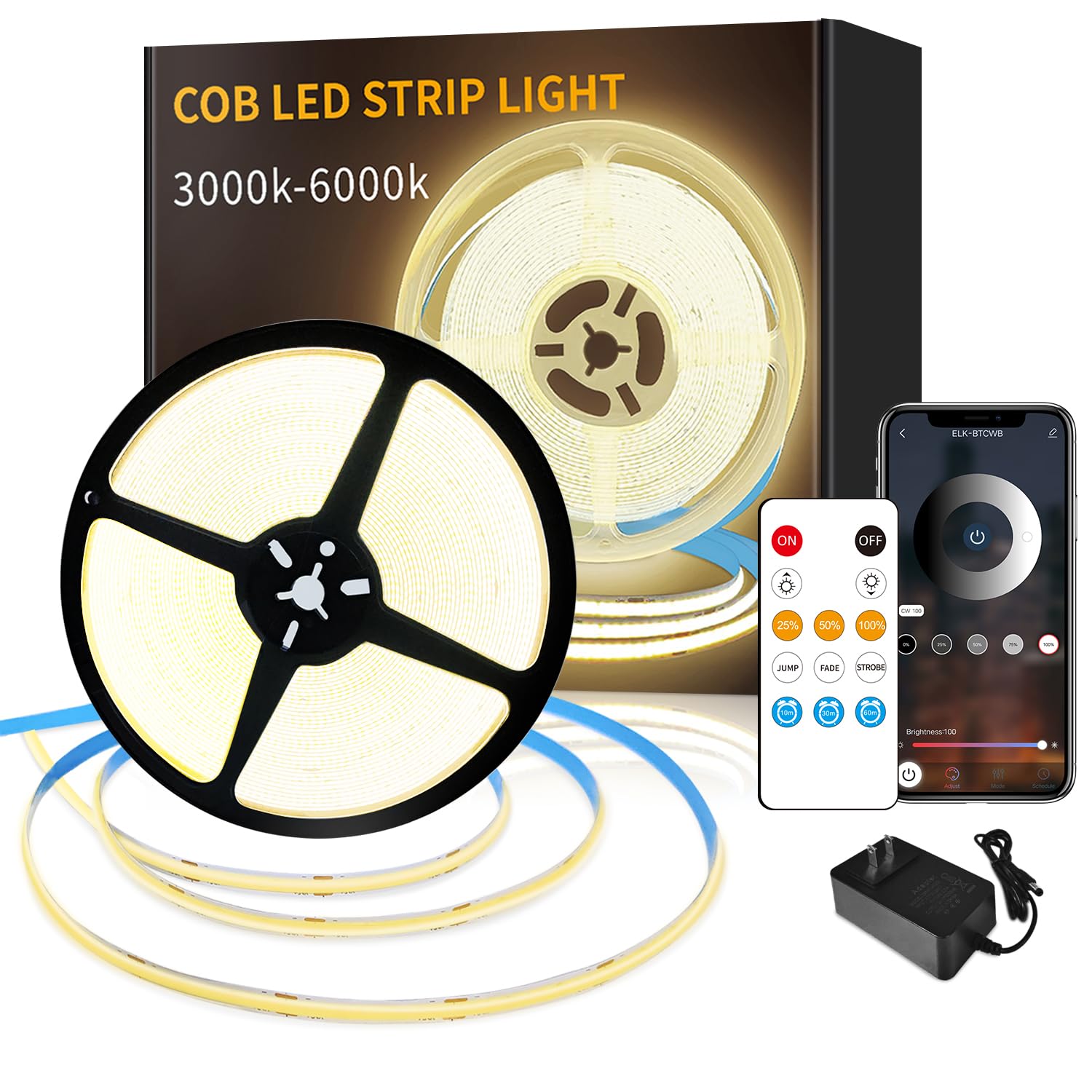 Dimmable White LED Strip Lights
