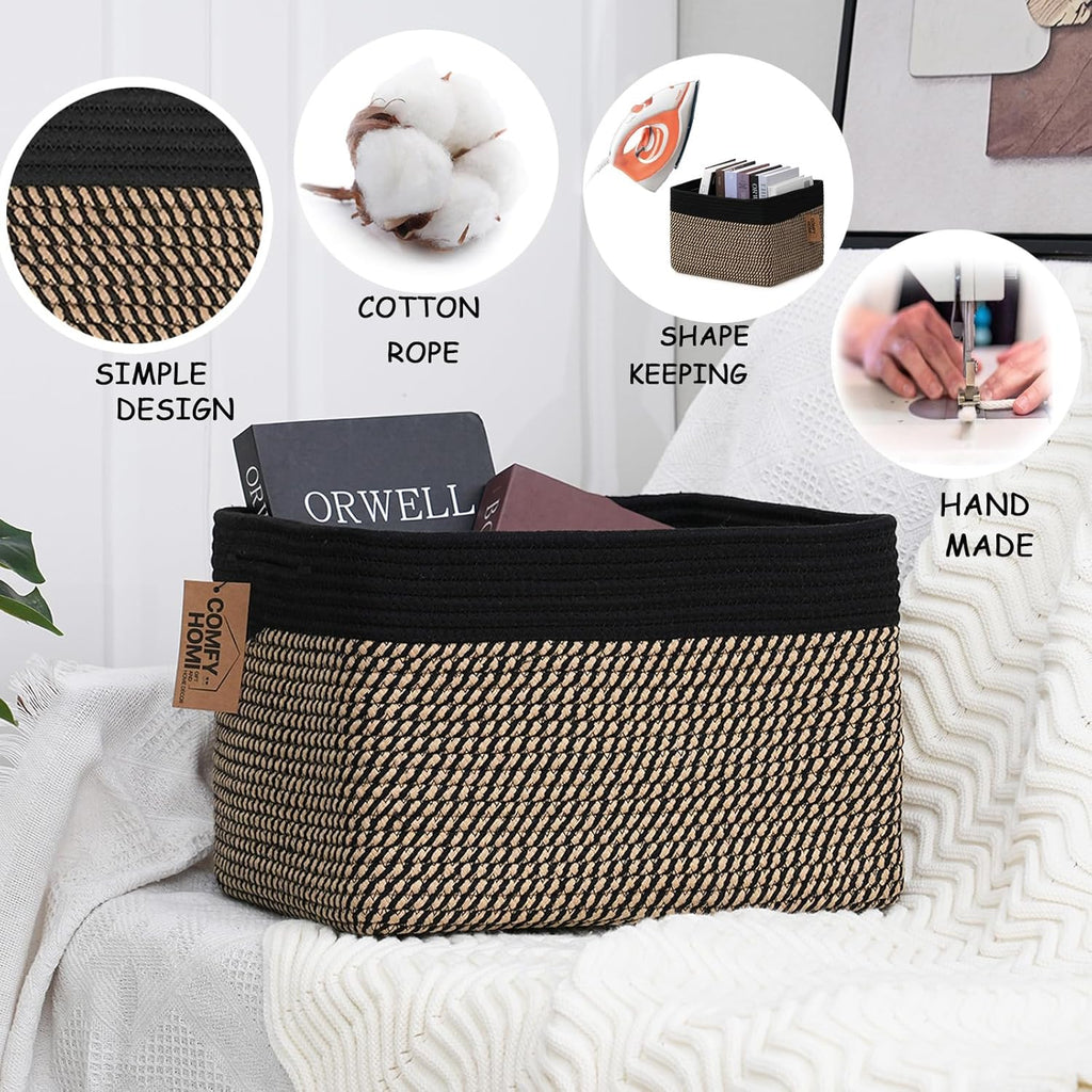 Boho Beige Basket — 13.5" - View 5