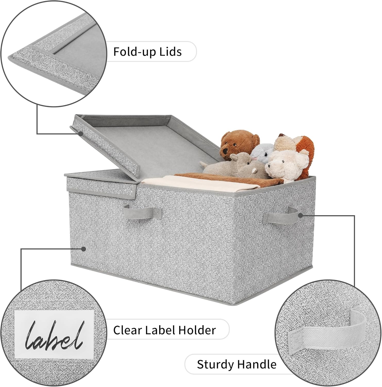 Beige Storage Bin - View 5