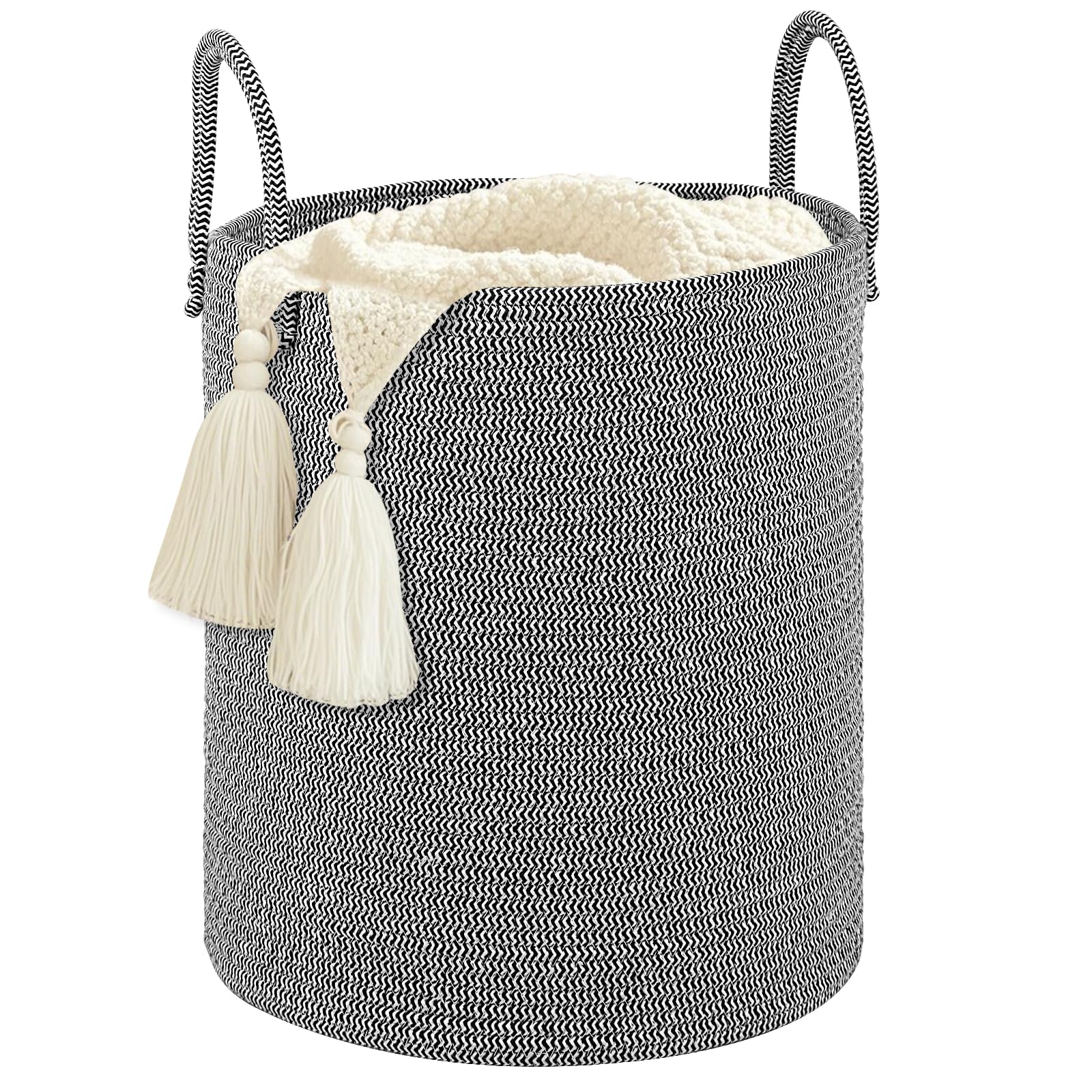 Boho Blue Throw Pillow