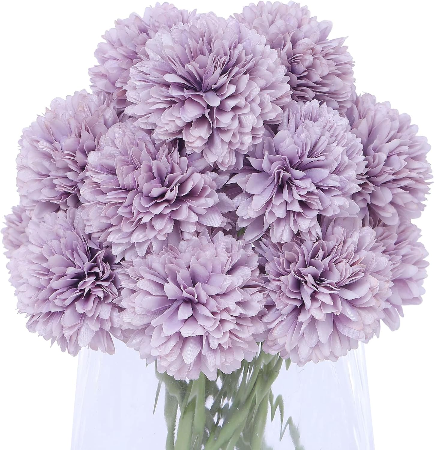 Black Artificial Flowers — Light Purple
