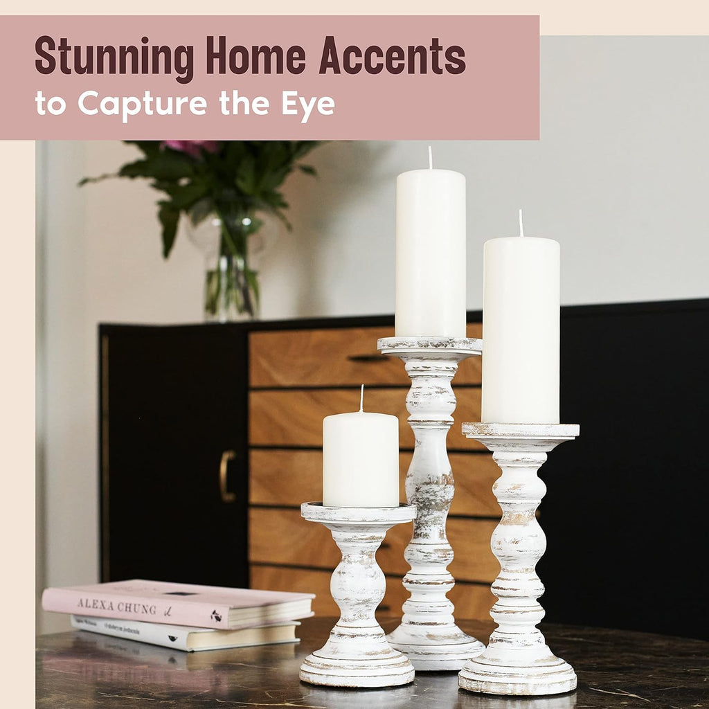 Farmhouse Black Pillar Candle - View 4