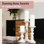 Farmhouse Black Pillar Candle - View 4