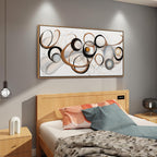 Framed Modern Black Canvas Wall Art — 48" - View 4