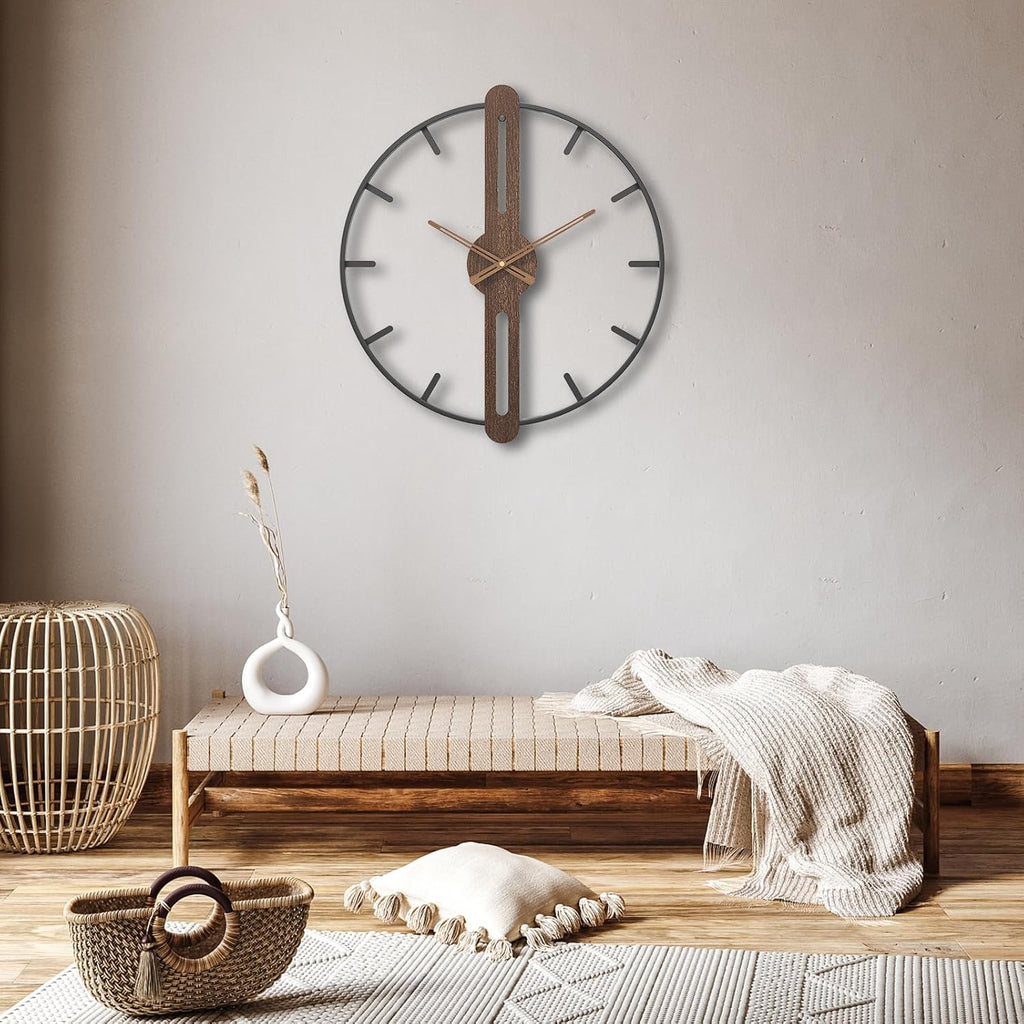 Modern Wood Wall Clock - View 5