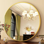 Luxe Black Round Mirror — 30" - View 2