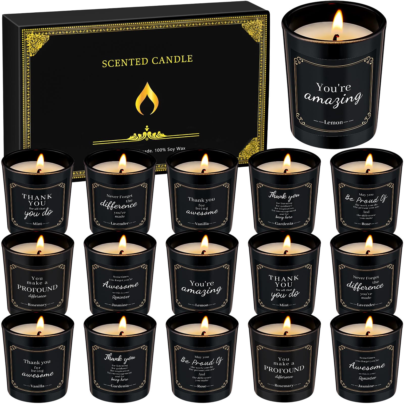 Soy Wax Metal Scented Candle