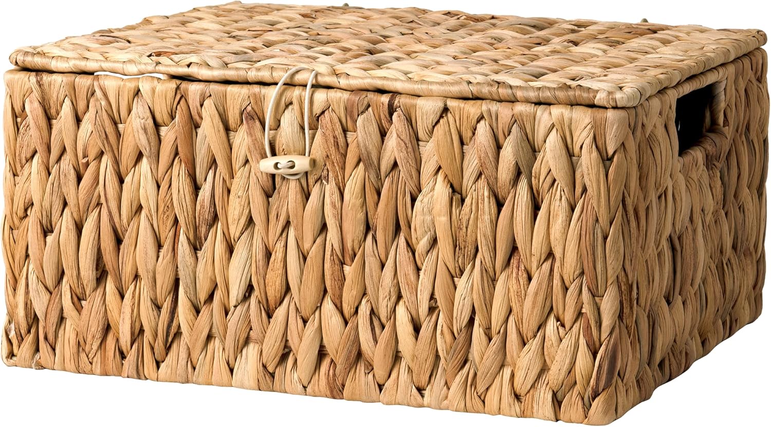 Beige Storage Basket — 15" — Natural(Water Hyacinth)