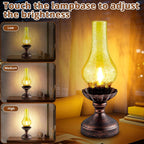 Dimmable Farmhouse Green Bedside Lamp - View 3