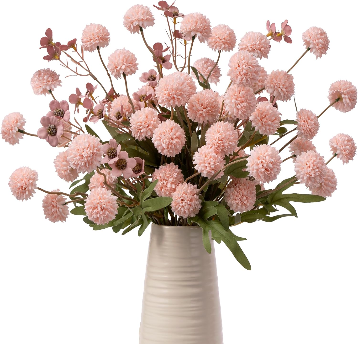 Blue Artificial Plant — Pink+daisy