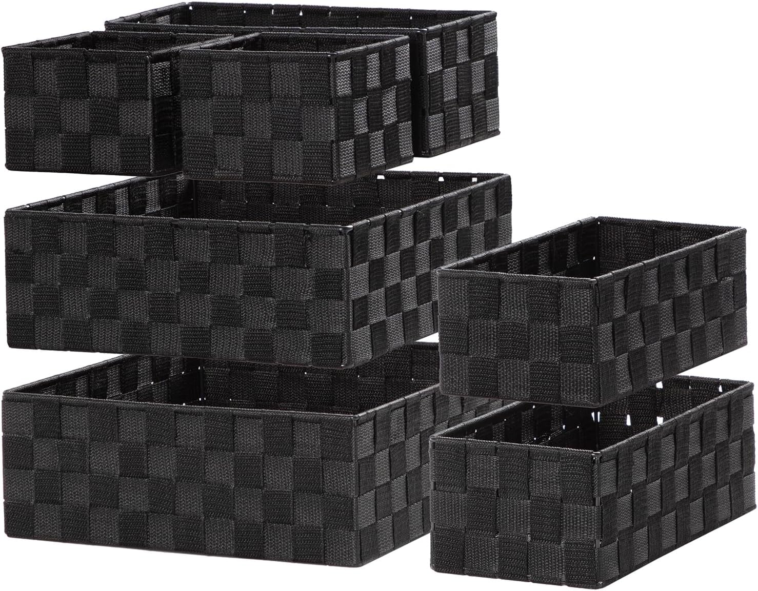Boho Beige Vase — Black-7pcs