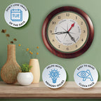 Black Wall Clock - View 2