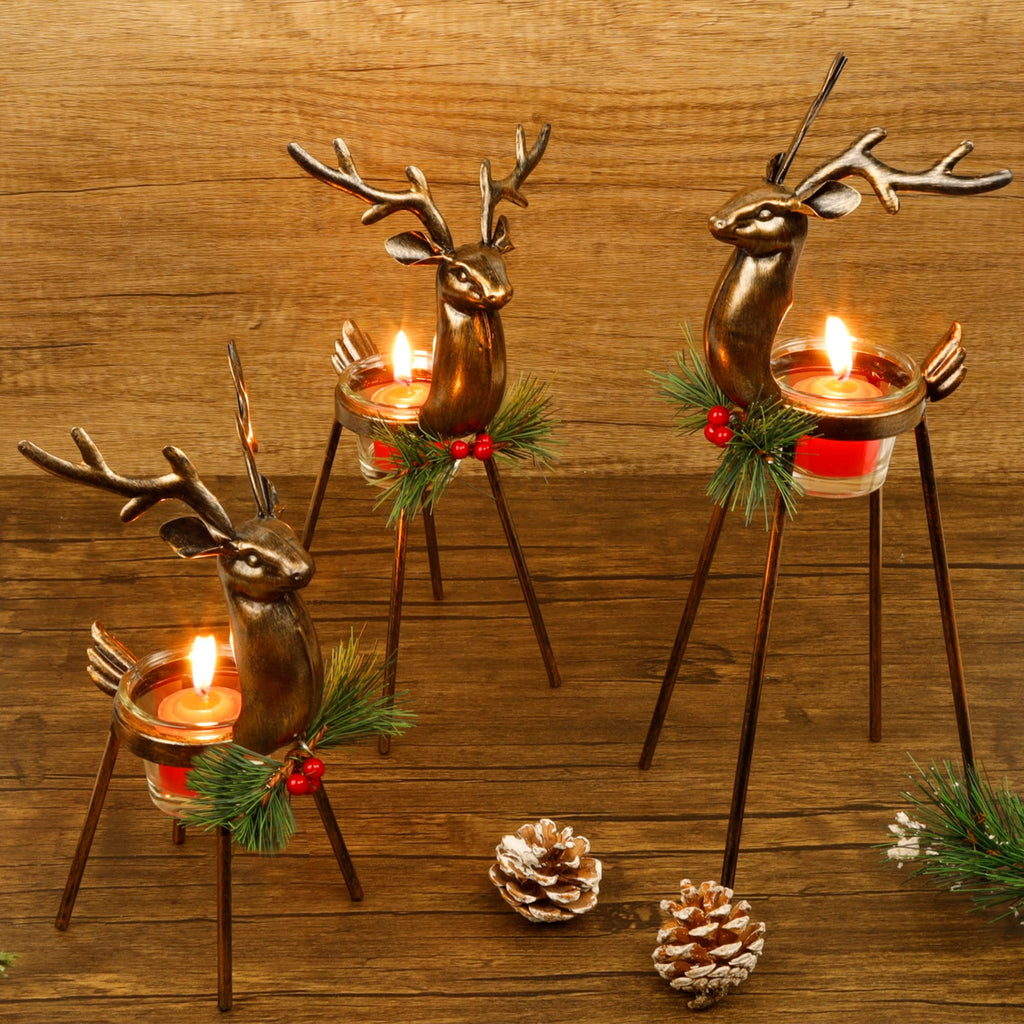Metal Candle — Set of 3