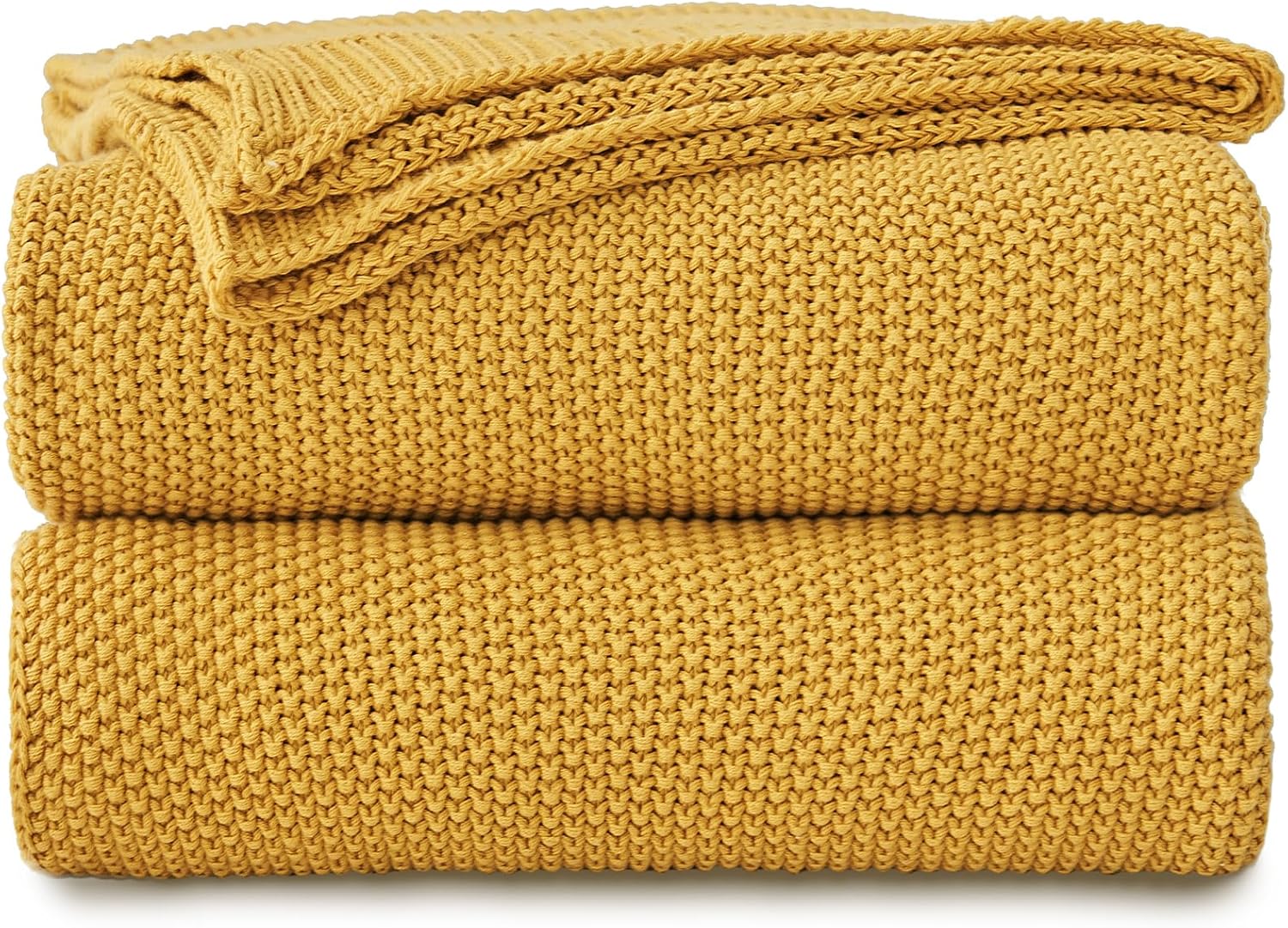 Knit Beige Throw Pillow — 60" — 60"x80"