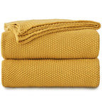 Knit Beige Throw Pillow — 60"