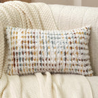 Tufted Boho Black Throw Pillow Cover — 20" - View 2