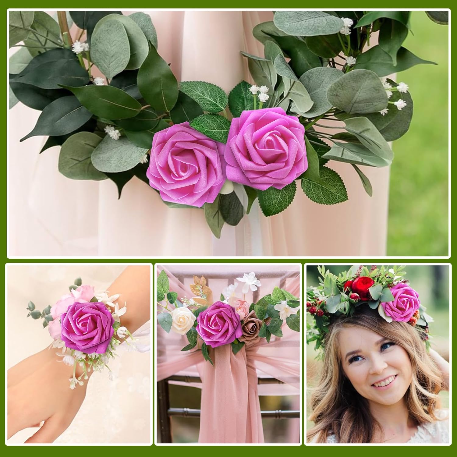 Black Artificial Flowers - View 6