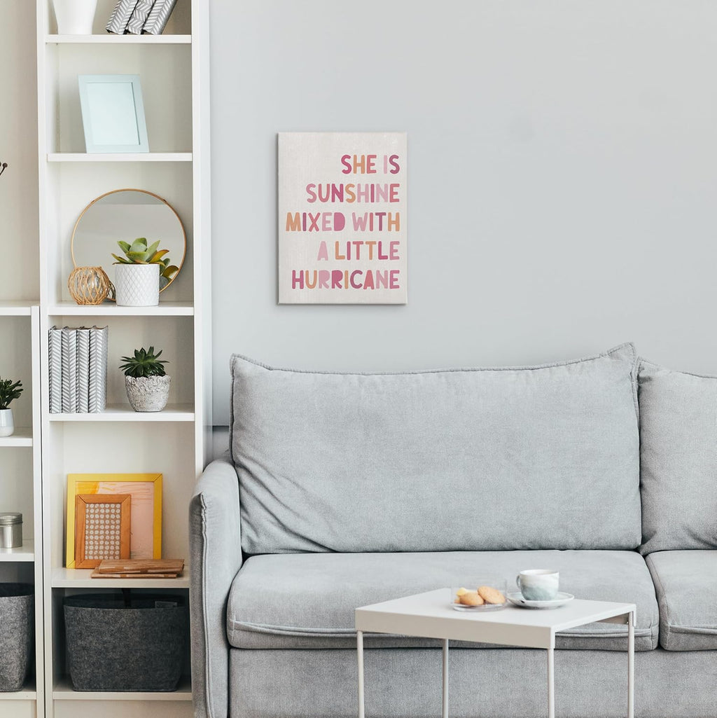 Framed Boho Pink Canvas Wall Art — 14" - View 3