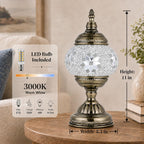 Boho Blue Desk Lamp - View 2