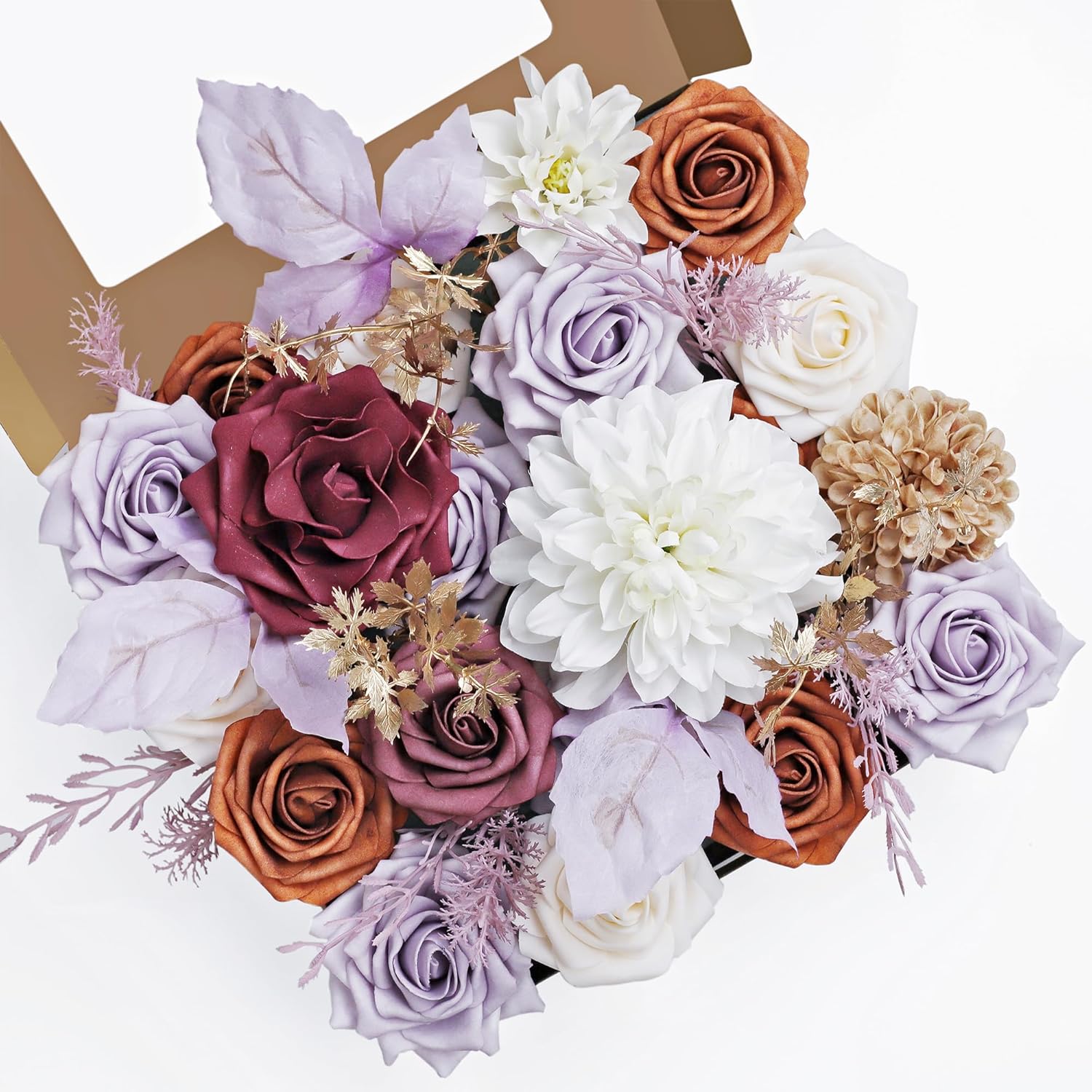 Boho Black Artificial Flowers — Lavender Latte