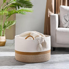 Boho Beige Throw Pillow — 20" - View 4