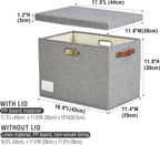 Beige Storage Bin — 17" - View 3