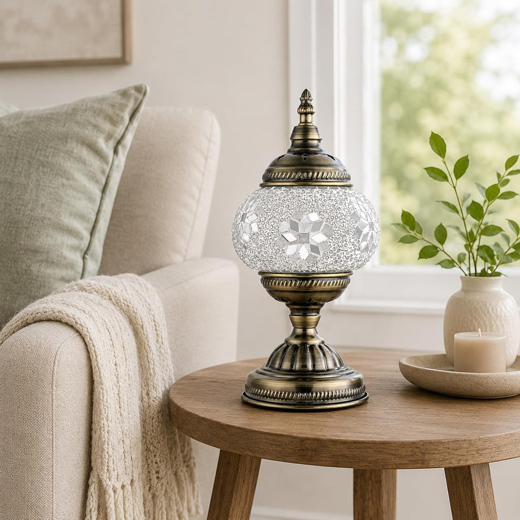 Boho Blue Desk Lamp - View 4