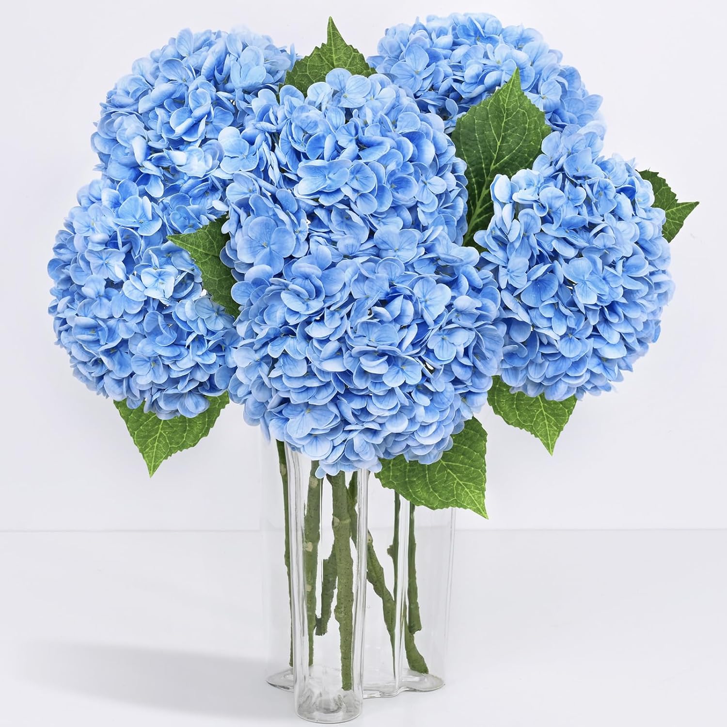 Blue Artificial Flowers — 21" — Light Blue