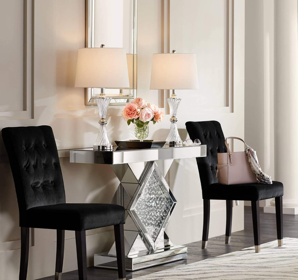 USB Charging Modern Black Table Lamp — 25.5" - View 9