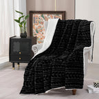 Velvet Luxe Black Throw Pillow — 50" - View 2