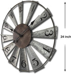 Battery Operated Farmhouse Metal Wall Art — 24" - View 2