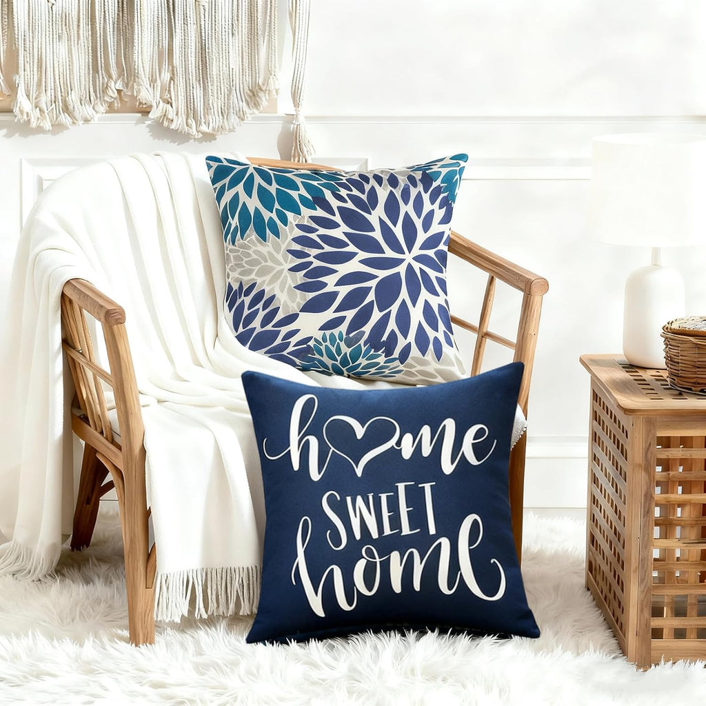 Linen Boho Beige Throw Pillow Cover — 18" - View 5