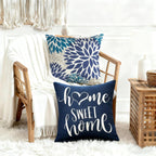 Linen Boho Beige Throw Pillow Cover — 18" - View 5