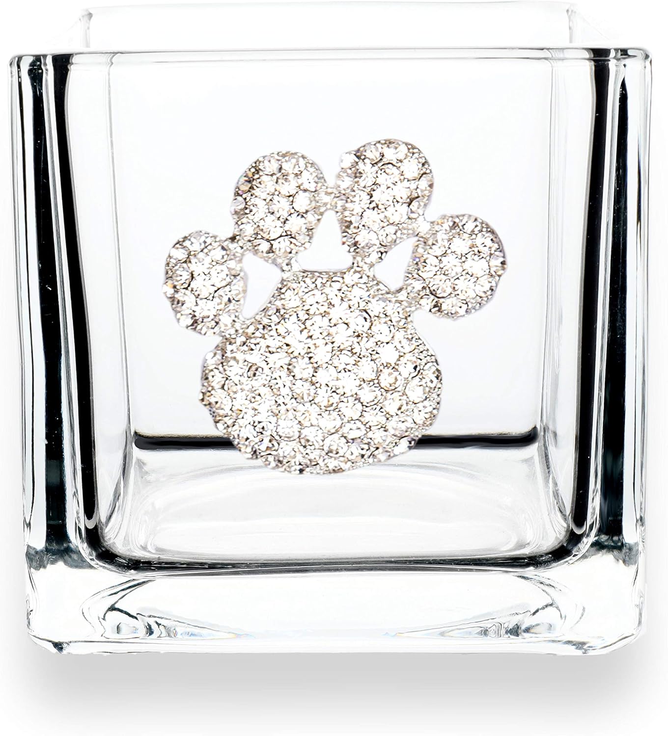 Stone Candle — 4x4 — Paw Print