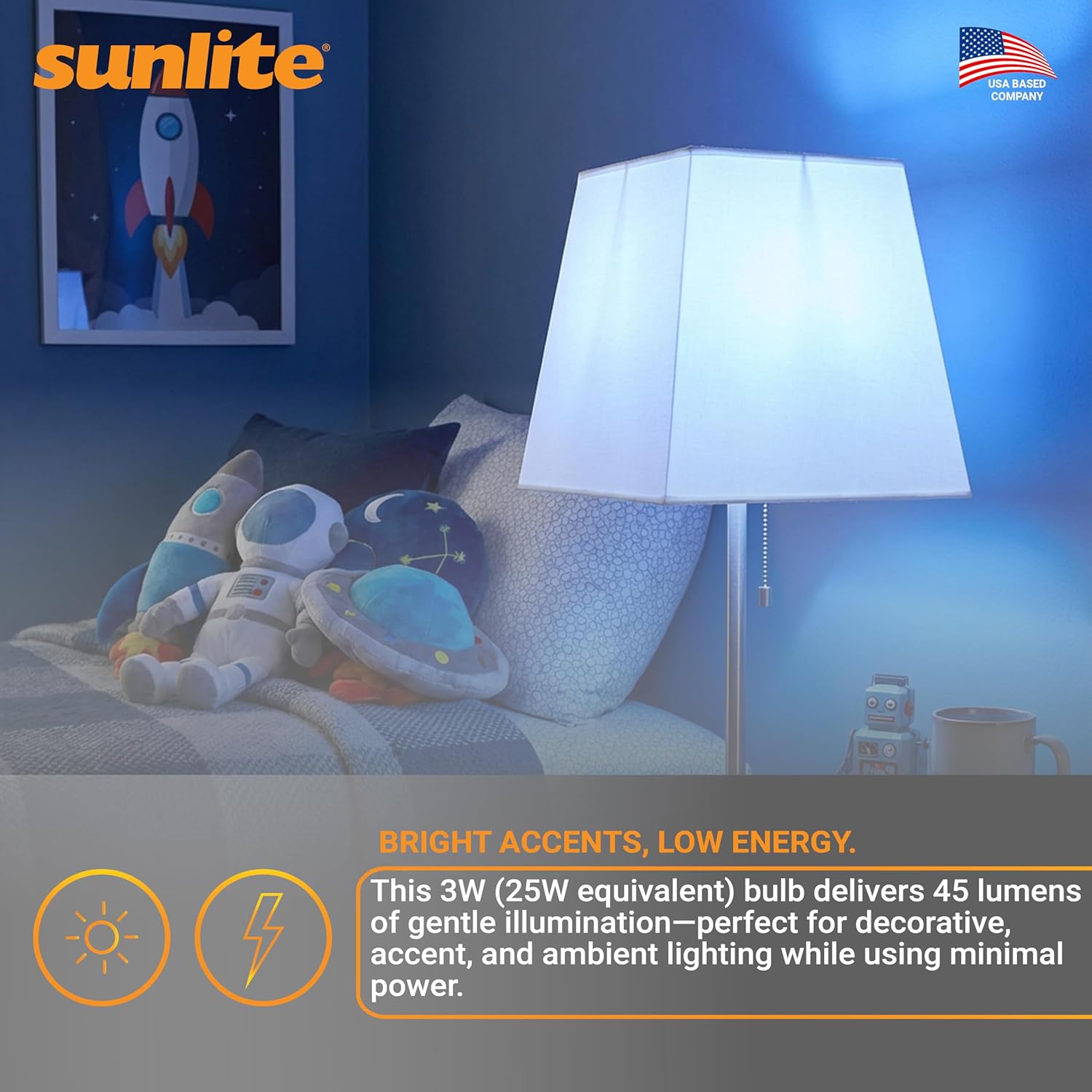 Dimmable Blue Smart Bulb — Set of 1 - View 5