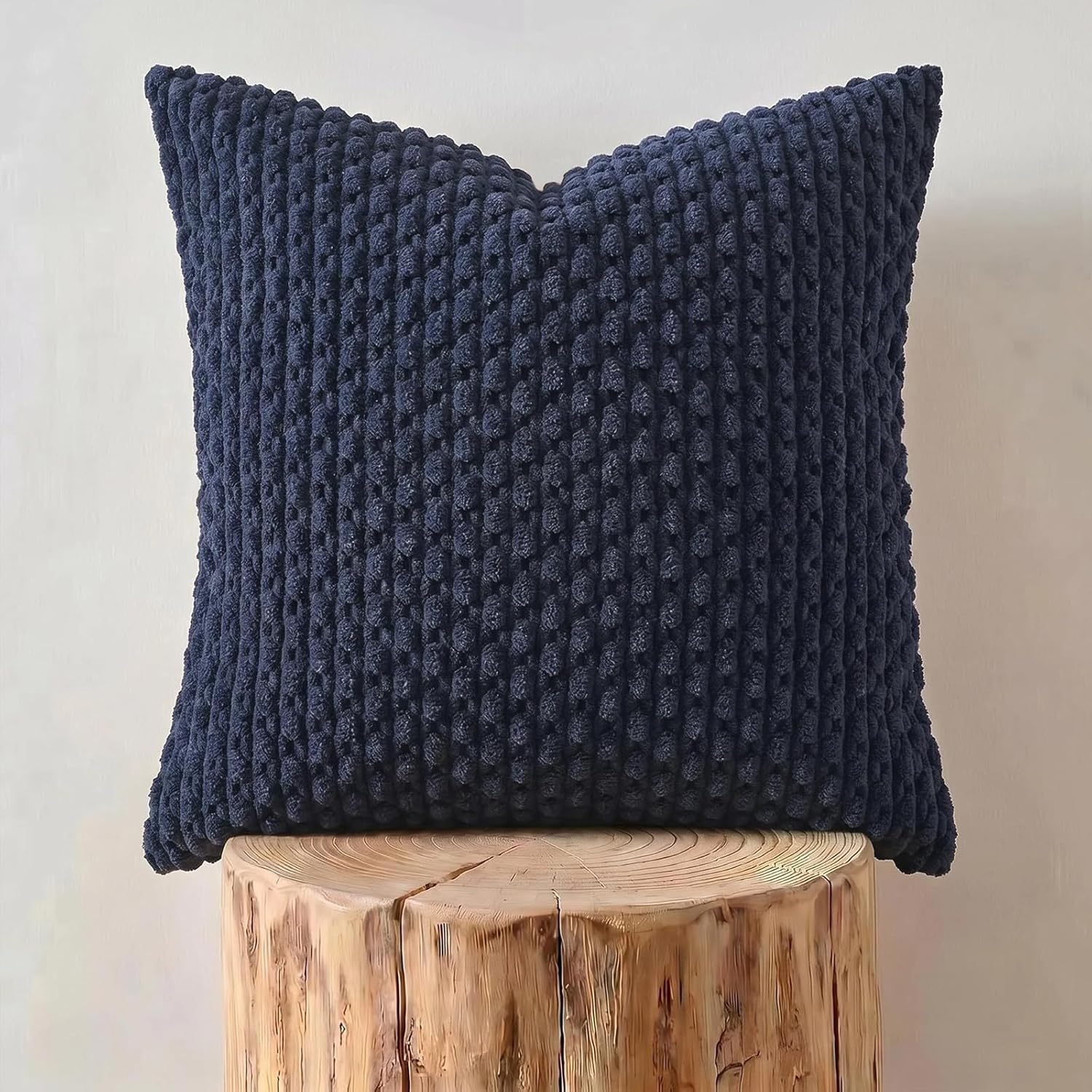 Boho Beige Throw Pillow Cover — 18" - View 2