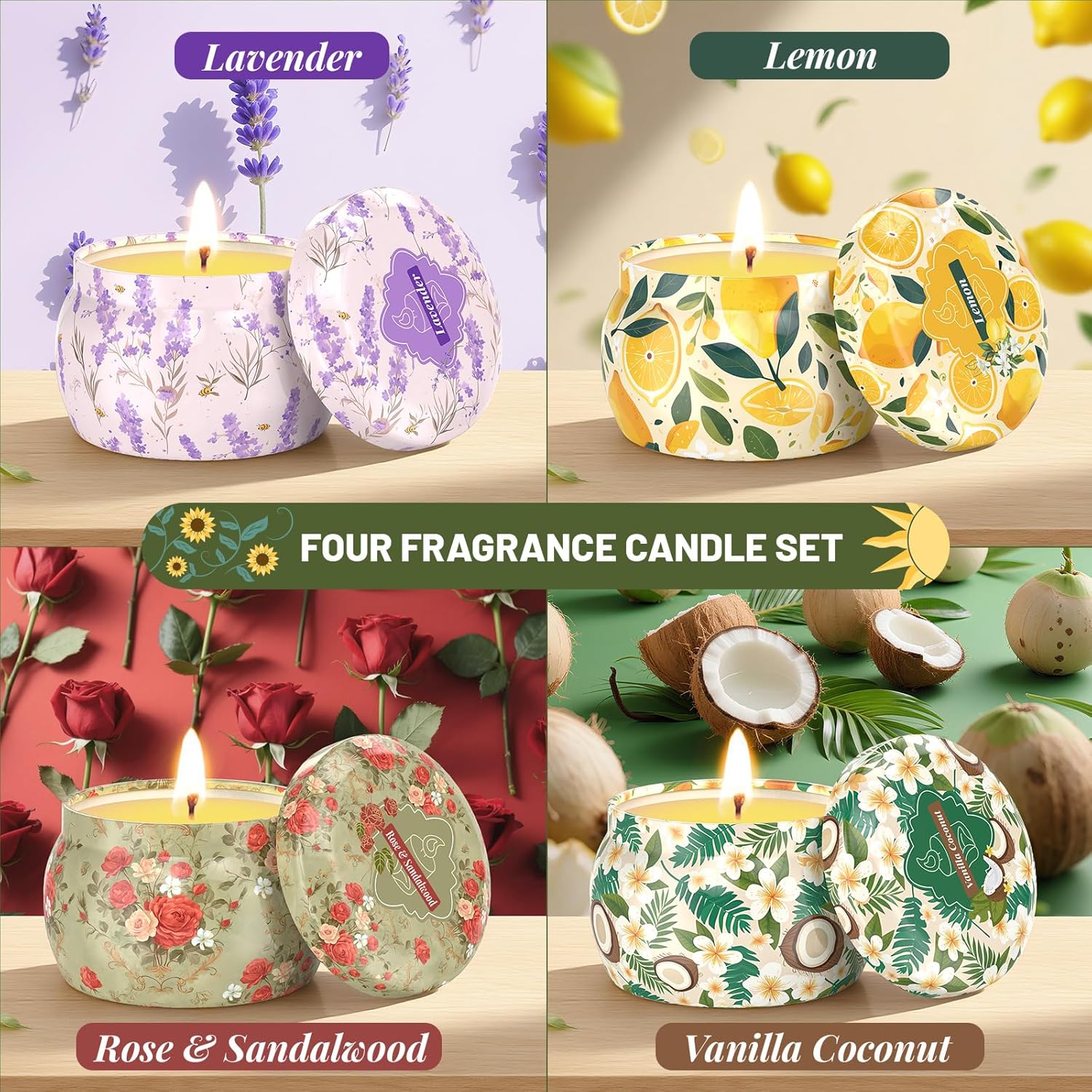 Soy Metal Scented Candle - View 3