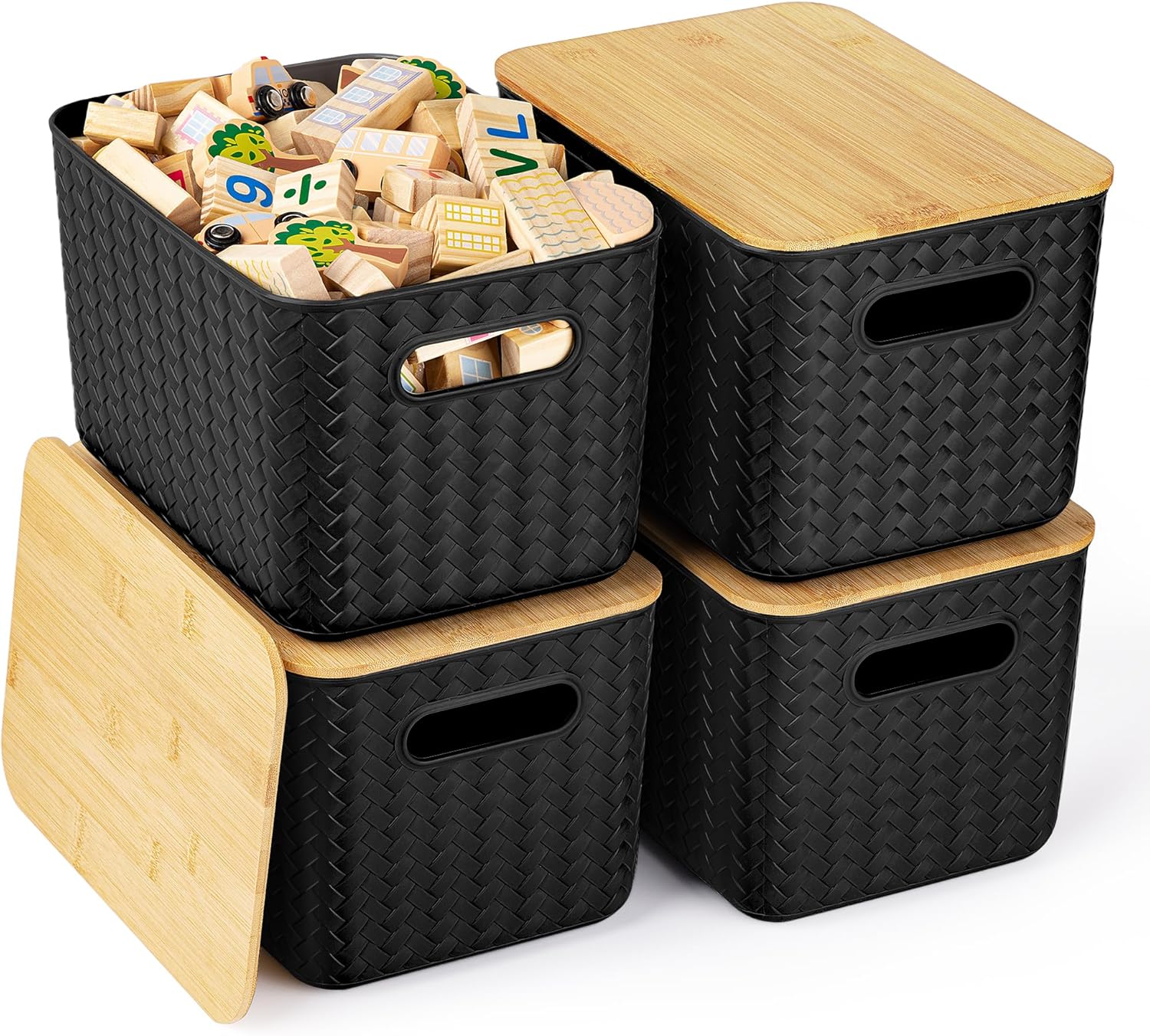 Black Storage Bin — Black