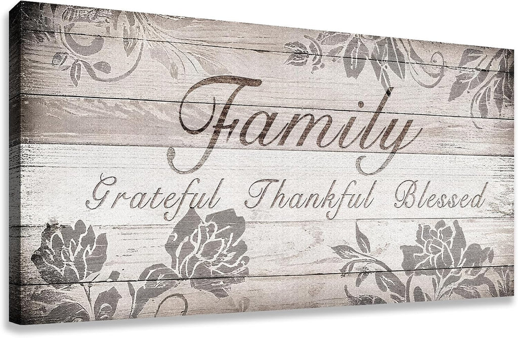 Framed Farmhouse Brown Canvas Wall Art — 40" - View 2